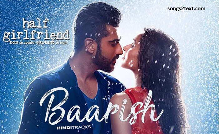 baarish song lyrics in hindi