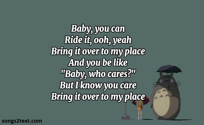 baby who cares i know you care lyrics