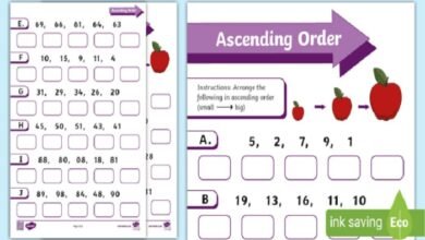 Ascending and Descending Order Worksheets