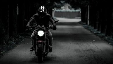 Dark Bike Rider Wallpaper